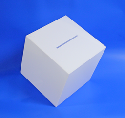 Losbox Würfel aus Kunststoff Losbox Würfel aus Kunststoff