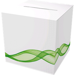 Losbox aus Karton bedruckt Losbox aus Karton bedruckt