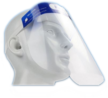 Masque facial 5 pièces avec écran en plastique