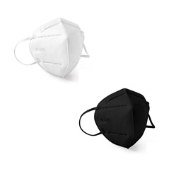 FFP2-Atemschutzmaske schwarz/weiss