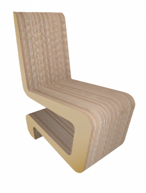Bild von Stuhl aus Karton