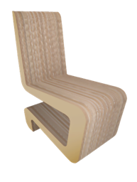 Bild von Stuhl aus Karton